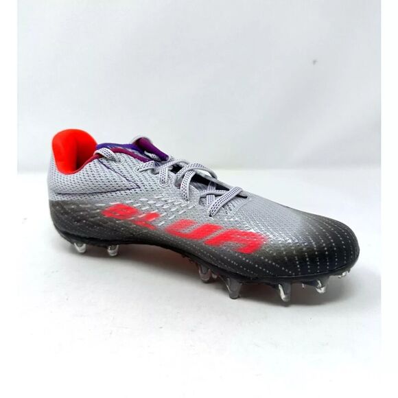 Under Armour Women’s 7.5 Blur Smoke MC Halo Grey Metallic soccer Cleats NEW - Picture 7 of 8